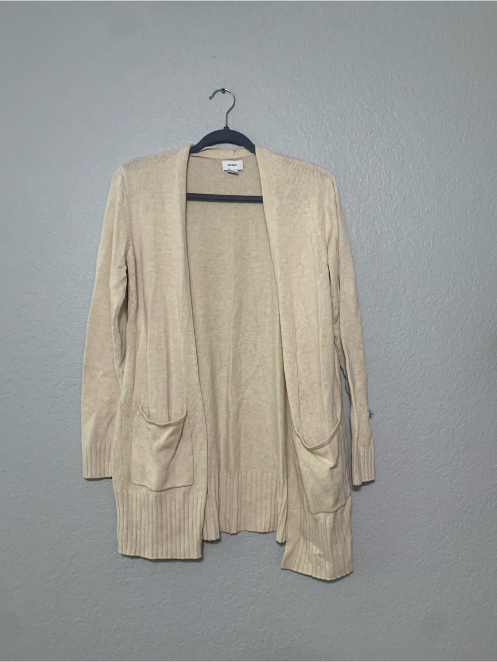 Old Navy Cream Open-Front Cardigan Sweater